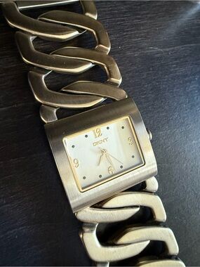 DKNY Gold Tone Link Bracelet Watch